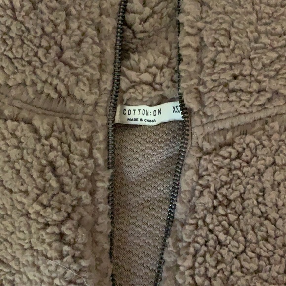 cotton on fluffy jacket